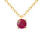 Collana Punto Luce Charlotte Oro Giallo Rubino