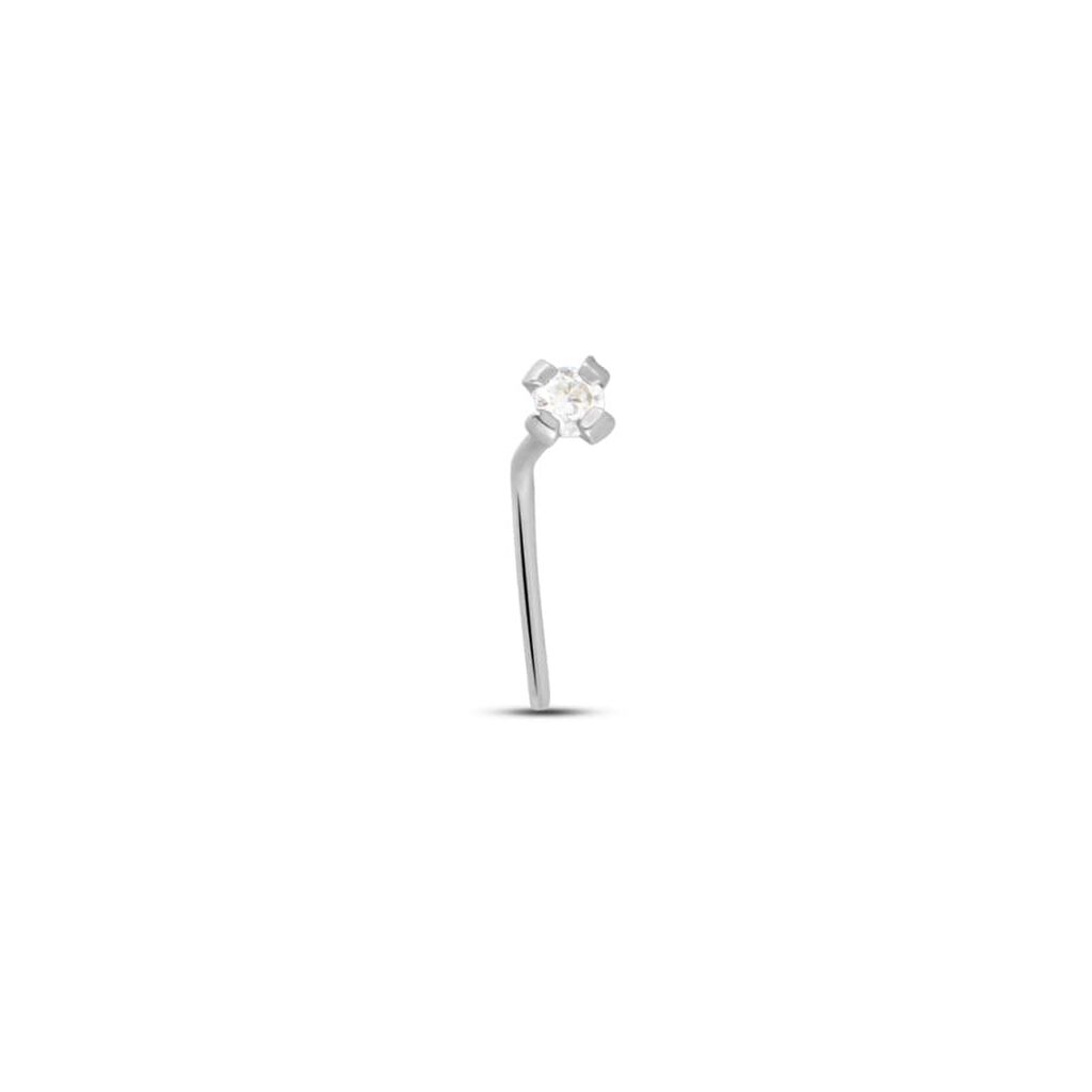 Piercing Naso Punto Luce Bon Ton Oro Bianco Cubic Zirconia - Piercing Naso Donna | Stroili
