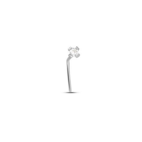 Piercing Naso Punto Luce Bon Ton Oro Bianco Cubic Zirconia - Piercing Naso Donna | Stroili
