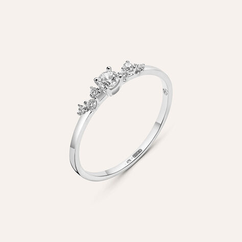 Anello Riviere Claire Oro Bianco Cubic Zirconia - Anelli Riviere Donna | Stroili