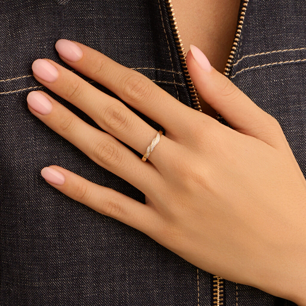 Anello Fantasia Sophia Oro Giallo Diamante