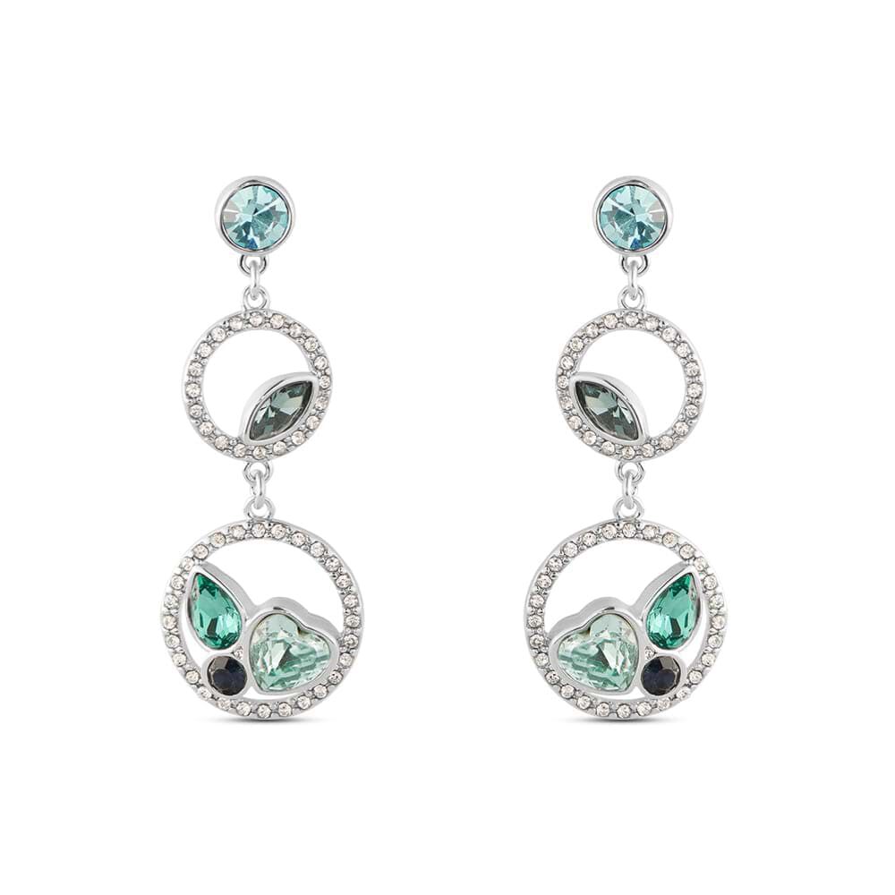 4 Paio Di Orecchini Pendenti A Forma Di Goccia Con Strass Di Cristallo E 4 Stili Gioielli In Lega Per Le Donne Platino E Oro Chiaro - Foto 7