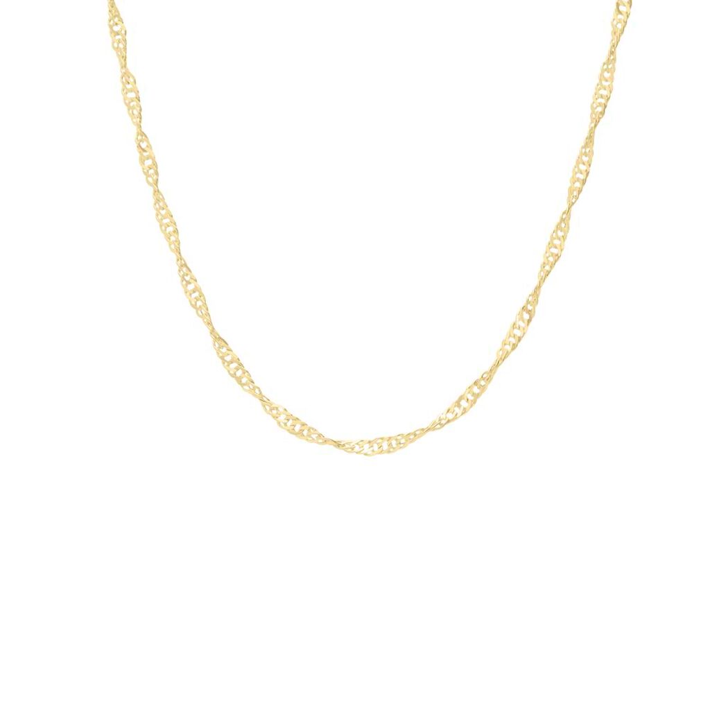 Collana catena in oro giallo a maglia barbazzale - Collane Unisex | Stroili