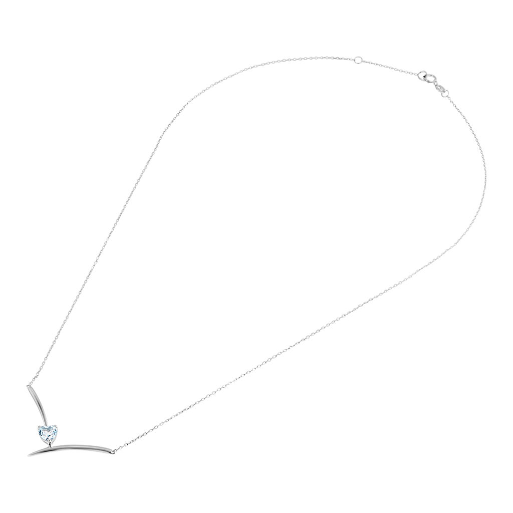 Collana Amélie Oro Bianco Topazio - Collane Donna | Stroili