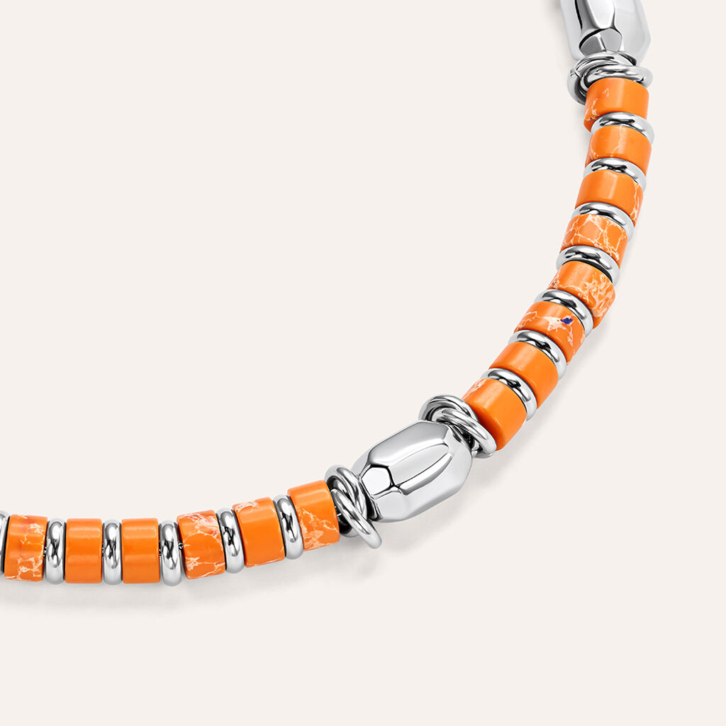 Bracciale Man Code Acciaio Diaspro africano