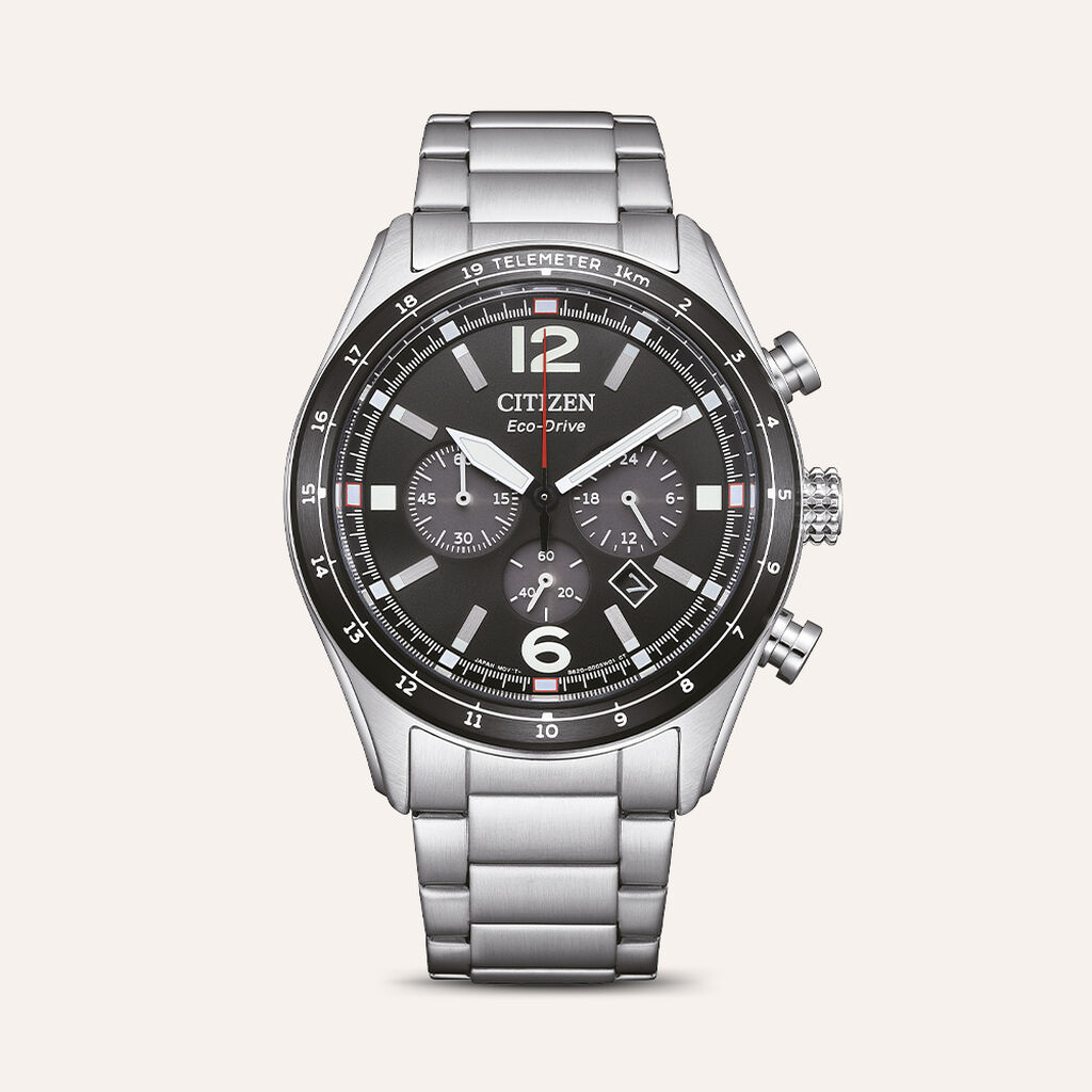 Orologio Eco Drive Citizen Ore Felici Ca4654-55e - Orologi Uomo | Stroili