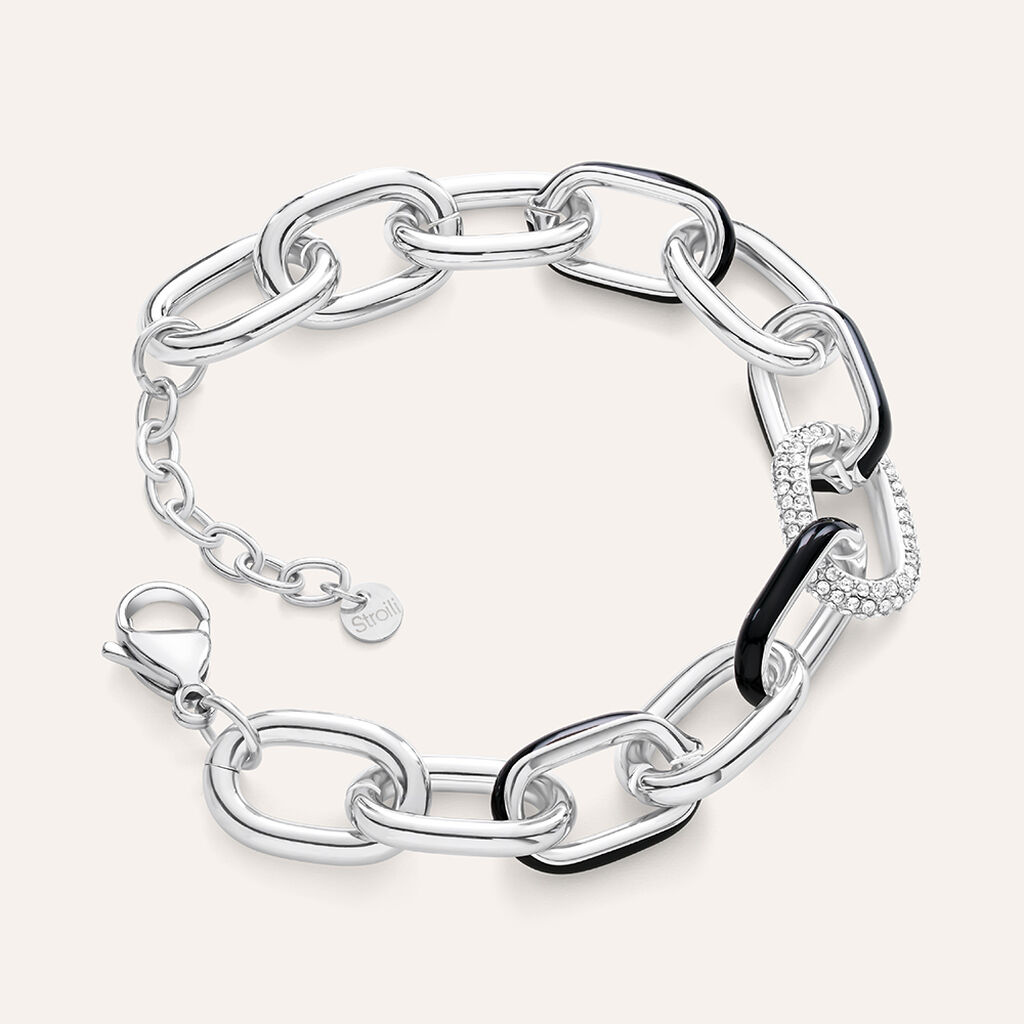 Bracciale Catena Lady Sweet Acciaio Cristallo - Bracciali Donna | Stroili