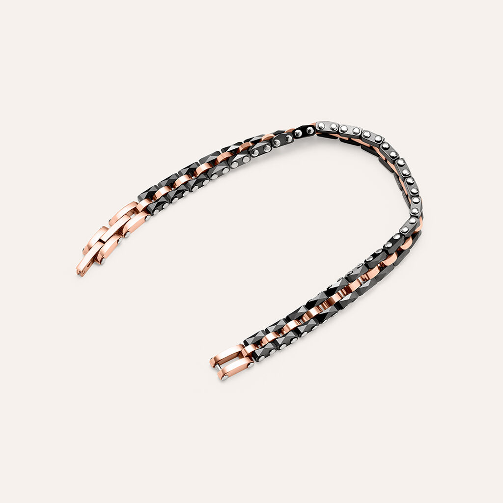 Bracciale Catena Man Code Acciaio Bicolore - Bracciali Uomo | Stroili