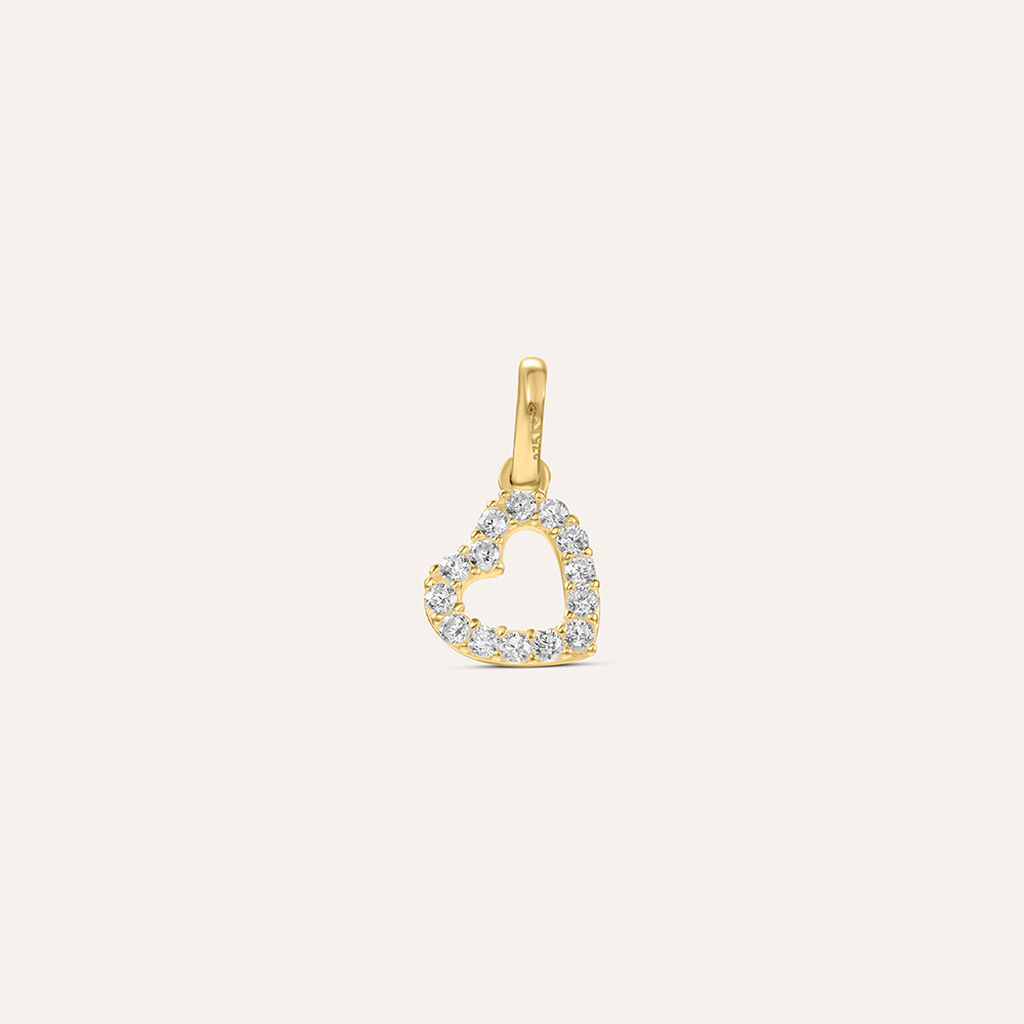 Pendente Po&egrave;me Oro Giallo Cubic Zirconia