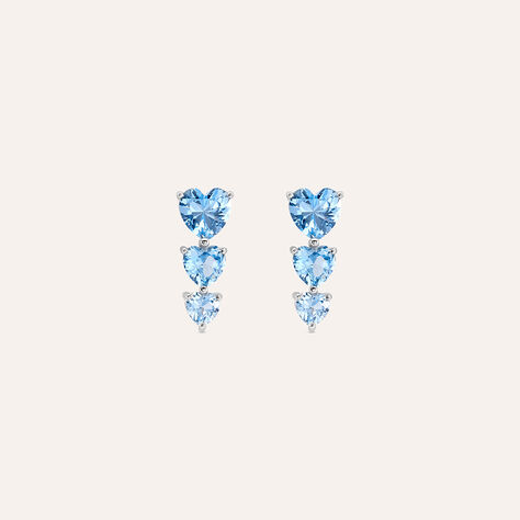 Orecchini Lobo Trilogy Silver Rainbow Argento Rodiato Cubic Zirconia - Orecchini a Lobo Donna | Stroili