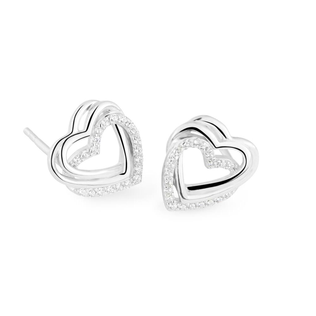 Orecchini Lobo Silver Shine Argento Rodiato Cubic Zirconia - Orecchini a Lobo Donna | Stroili