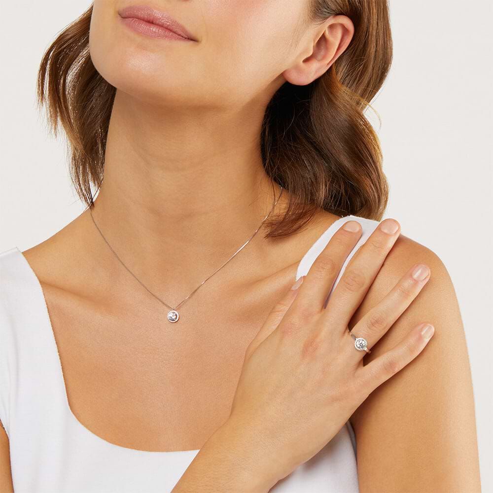 Anello stroili oro bianco zirconi store