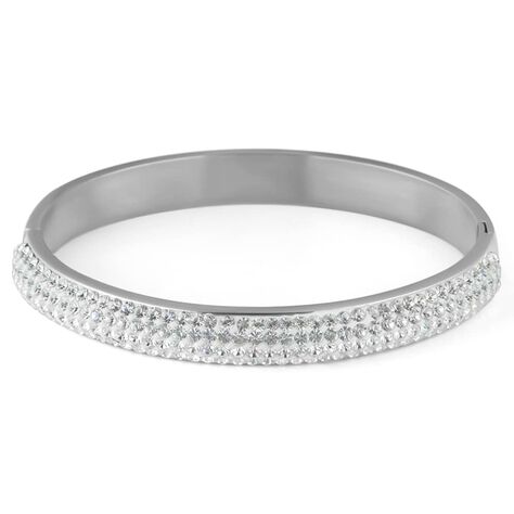 Bangle Aura Acciaio Cristallo - Bracciali Rigidi Donna | Stroili