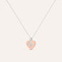 Collana Silver Collection Argento Bicolore Bianco / Rosa