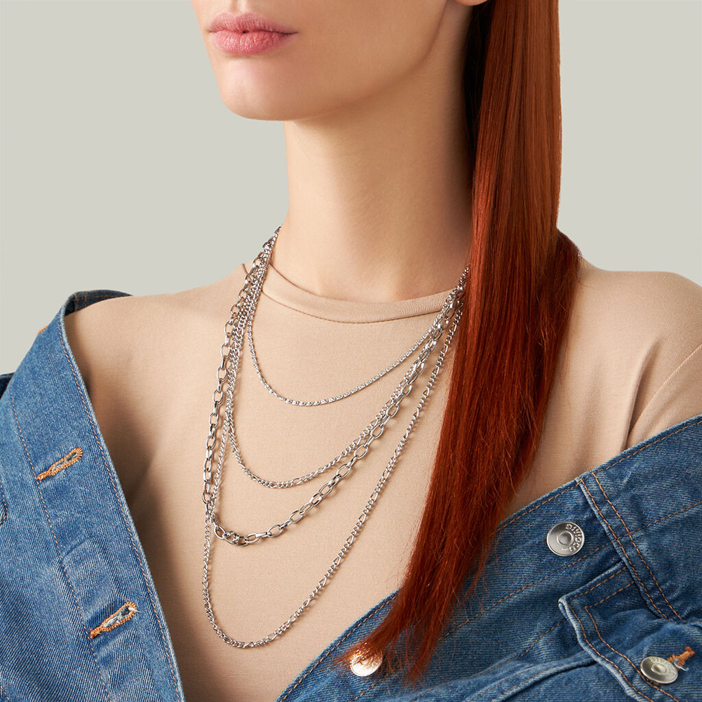 Collana Lady Code Acciaio - Collane Donna | Stroili