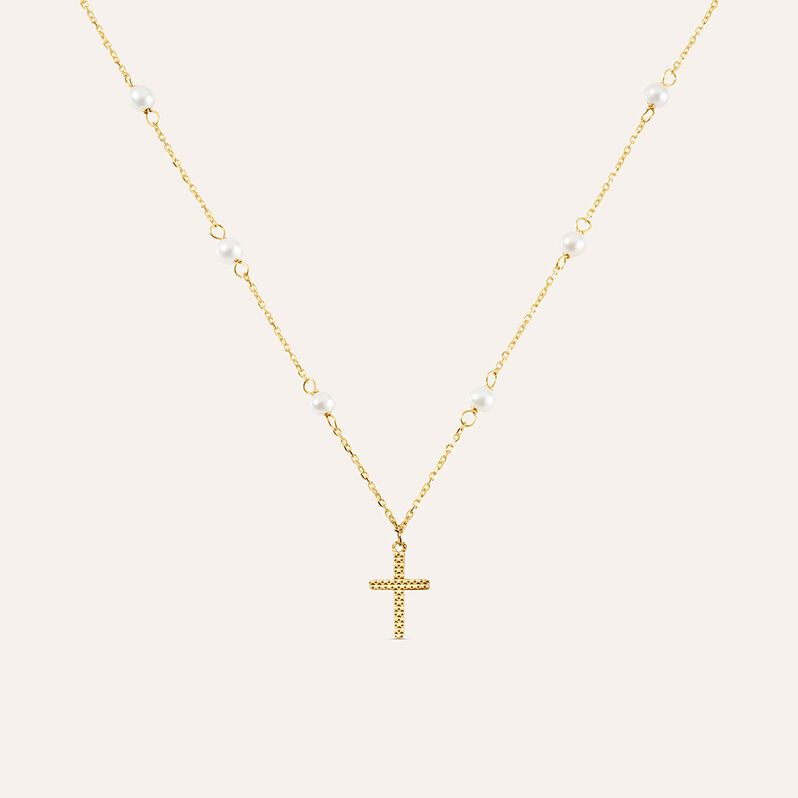 Collana Holy Oro Giallo Perla D'Acqua Dolce - Bracciali Donna | Stroili