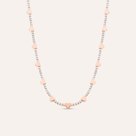Collana Romantic Shine Ottone Rosa Cristallo - Collane Donna | Stroili