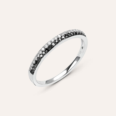 Anello Fascia Sophia Oro Bianco Diamante - Anelli con Pietre Donna | Stroili
