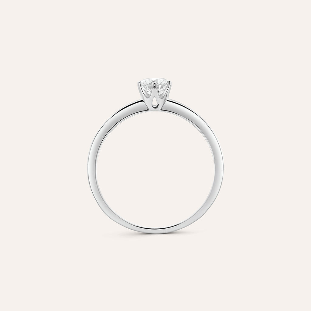 Anello Solitario Diamade Oro Bianco Diamante Lab-Grown - Anelli con Pietre Donna | Stroili