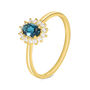 Anello Solitario Amélie Oro Giallo Topazio Cubic Zirconia