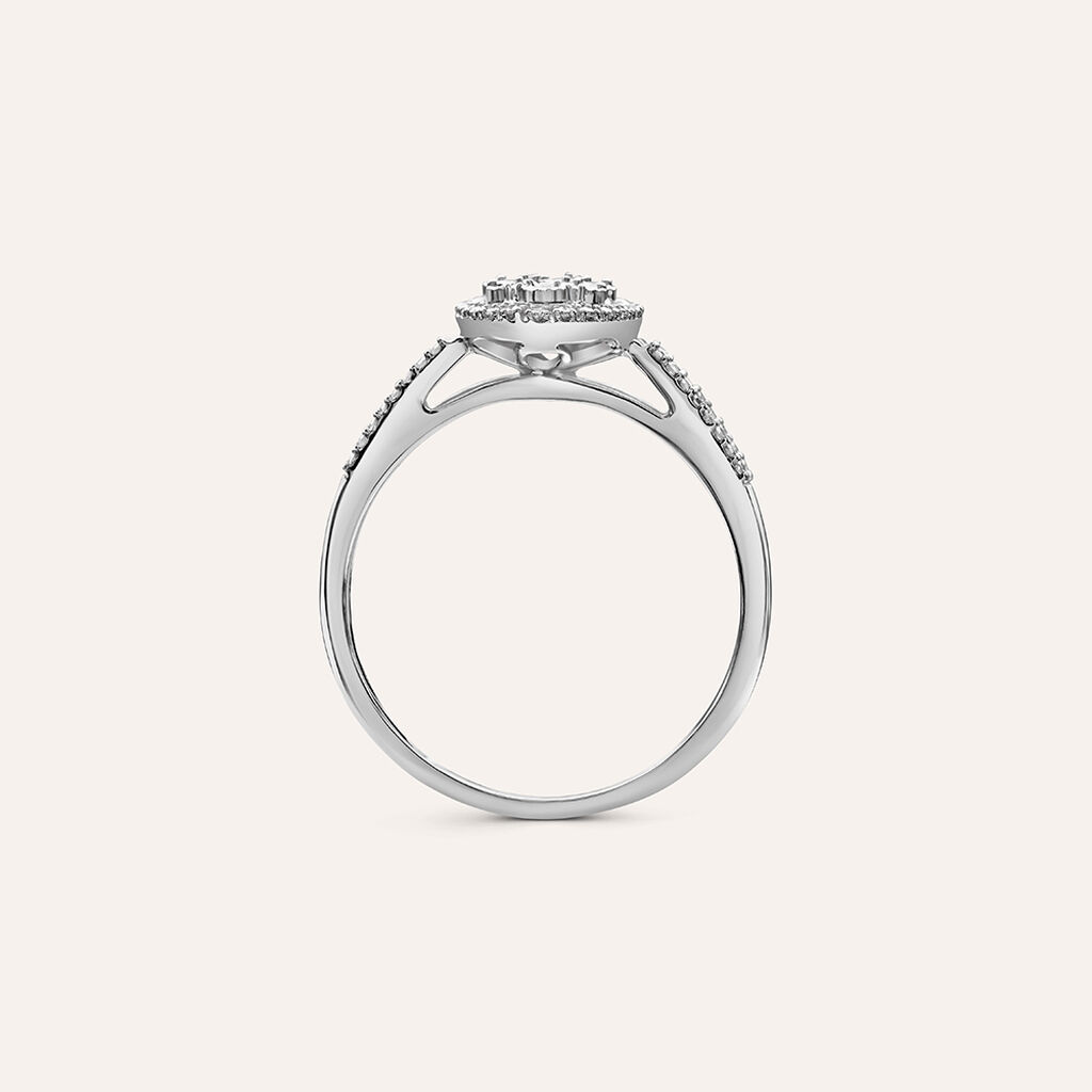 Anello Fantasia Sophia Oro Bianco Diamante - Anelli con Pietre Donna | Stroili