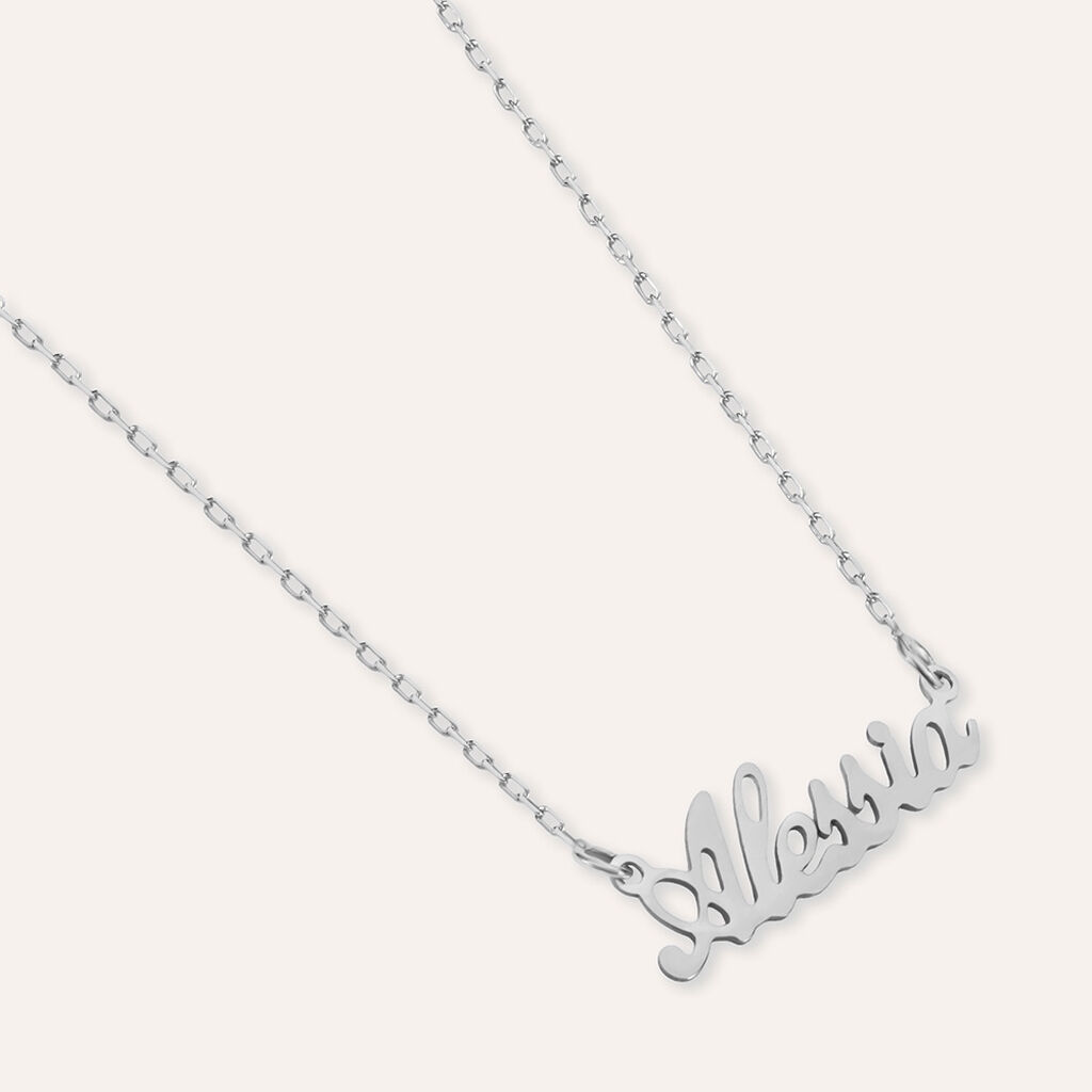 Collana Alessia Gold Names Oro Bianco