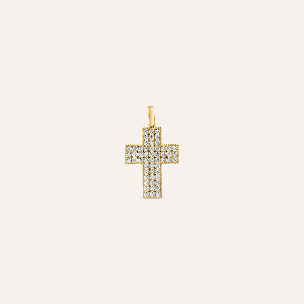 Pendente Holy Oro Giallo Cubic Zirconia
