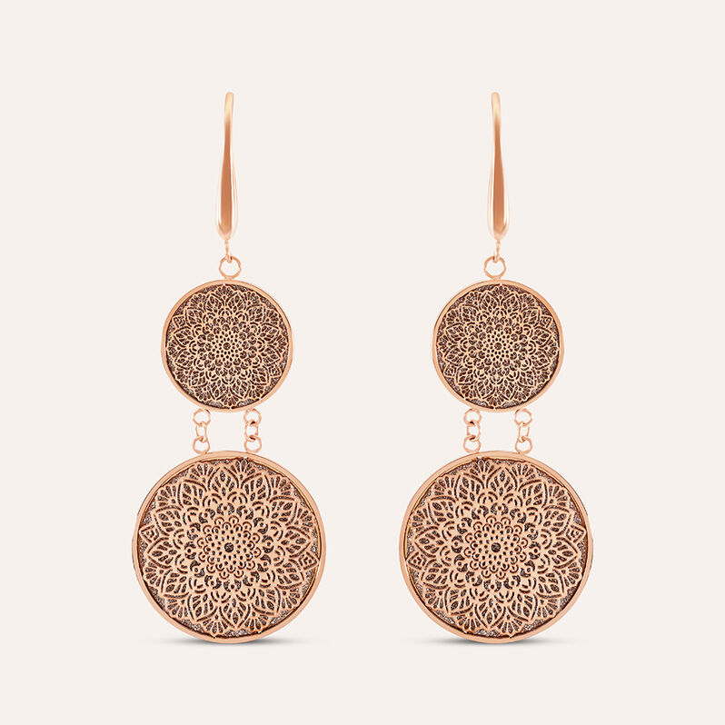 Orecchini Pendenti Aura Acciaio Rosa - Orecchini Pendenti Donna | Stroili