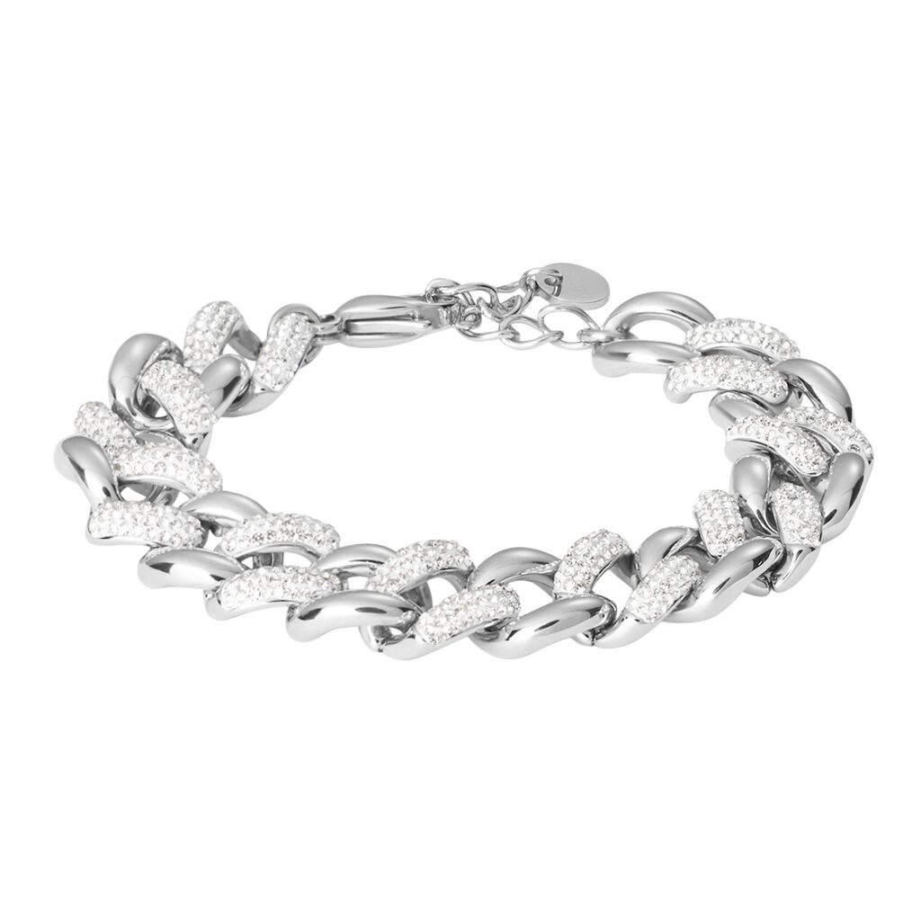 Bracciale Catena Lady Phantasya Acciaio Cristallo - Bracciali Donna | Stroili