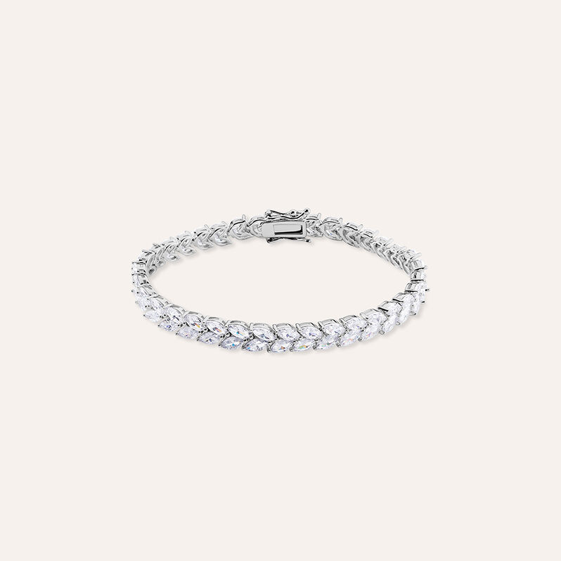 Bracciale Tennis Silver Elegance Argento Rodiato Cubic Zirconia - Bracciali Tennis Donna | Stroili