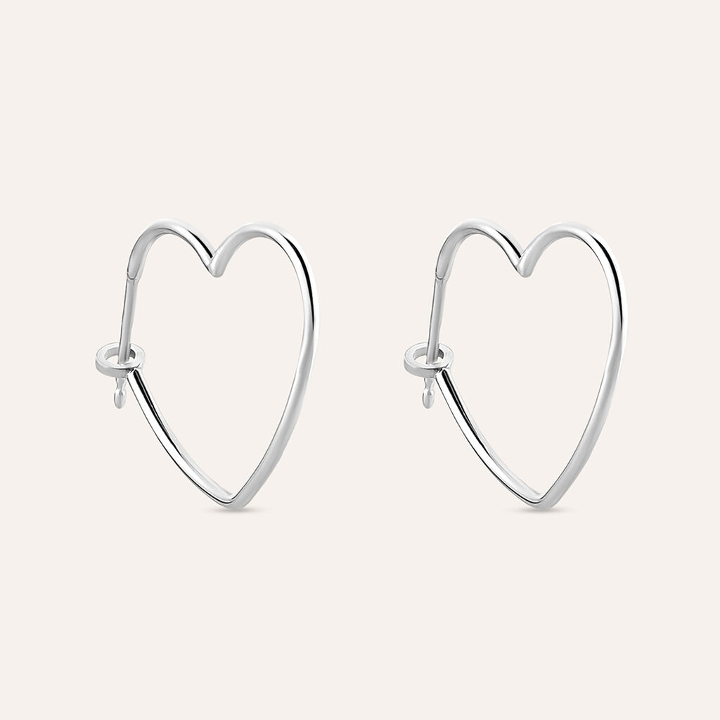 Orecchini A Cerchio Silver Collection Argento Rodiato