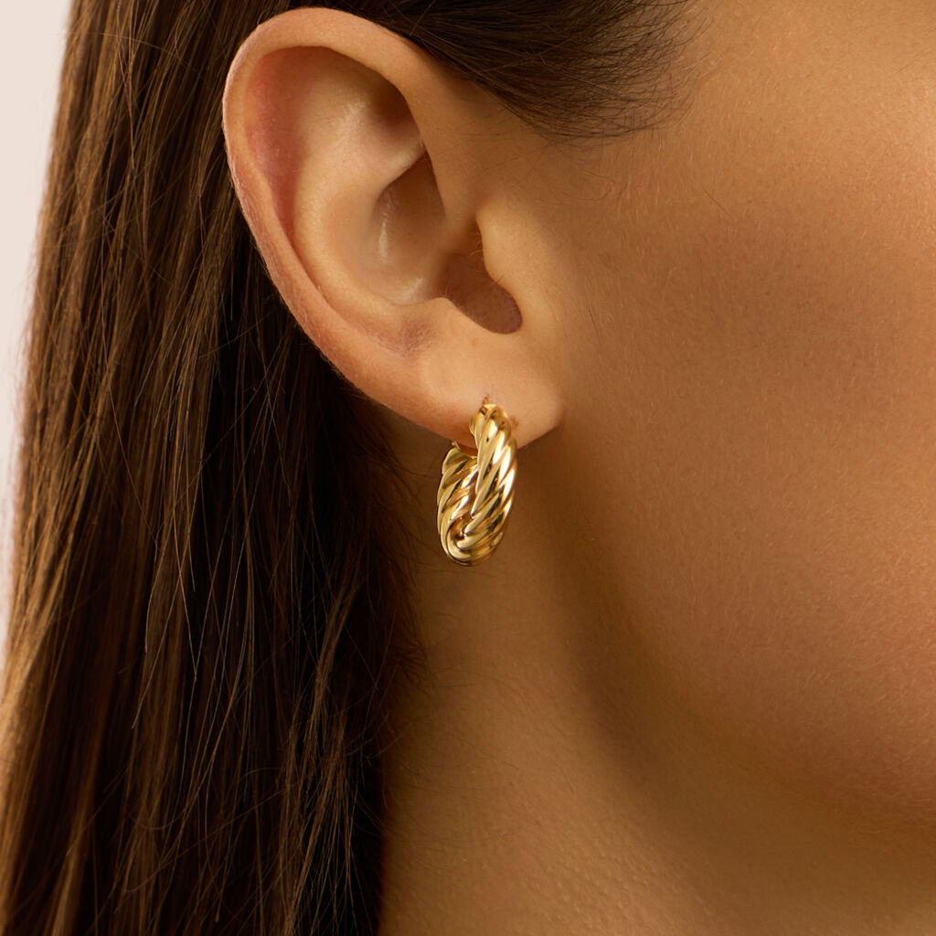 Orecchini A Cerchio Isabelle Oro Giallo