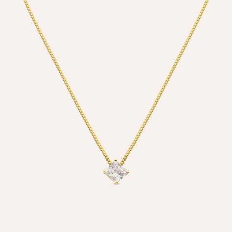 Collana Punto Luce Silver Glow Argento Dorato Cubic Zirconia - Collane Punto Luce Donna | Stroili