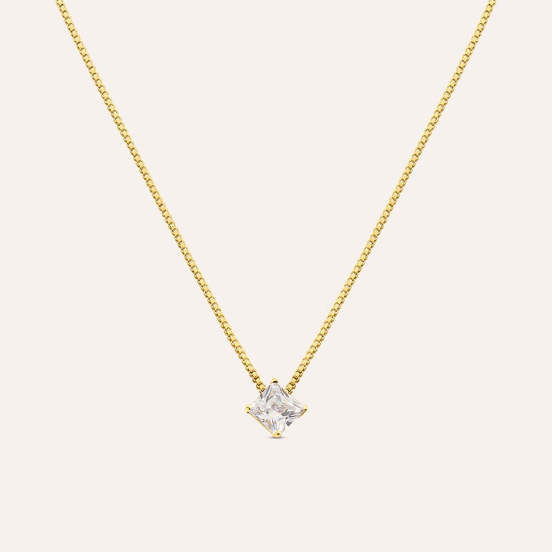 Collana Punto Luce Silver Glow Argento Dorato Cubic Zirconia - Collane Punto Luce Donna | Stroili