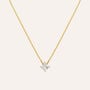 Collana Punto Luce Silver Glow Argento Dorato Cubic Zirconia