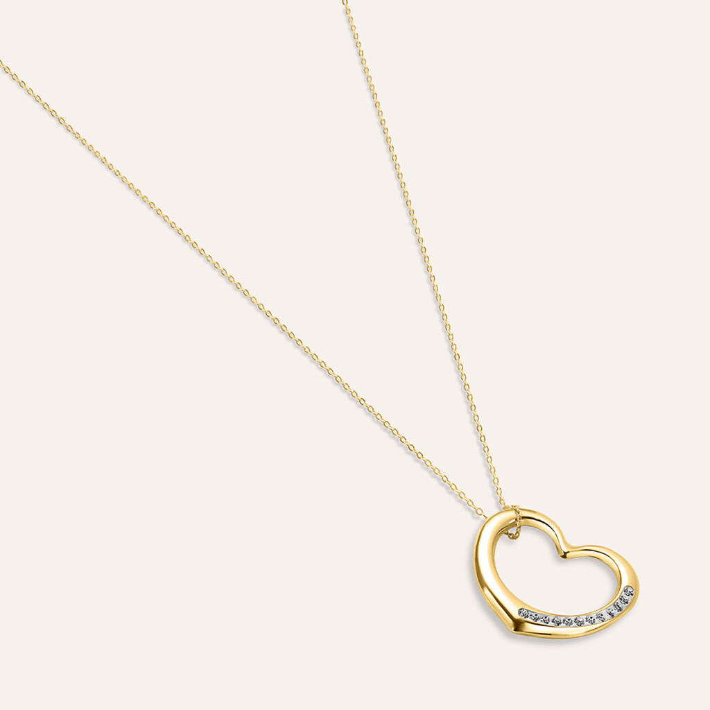 Collana Christelle Oro Giallo Cristallo