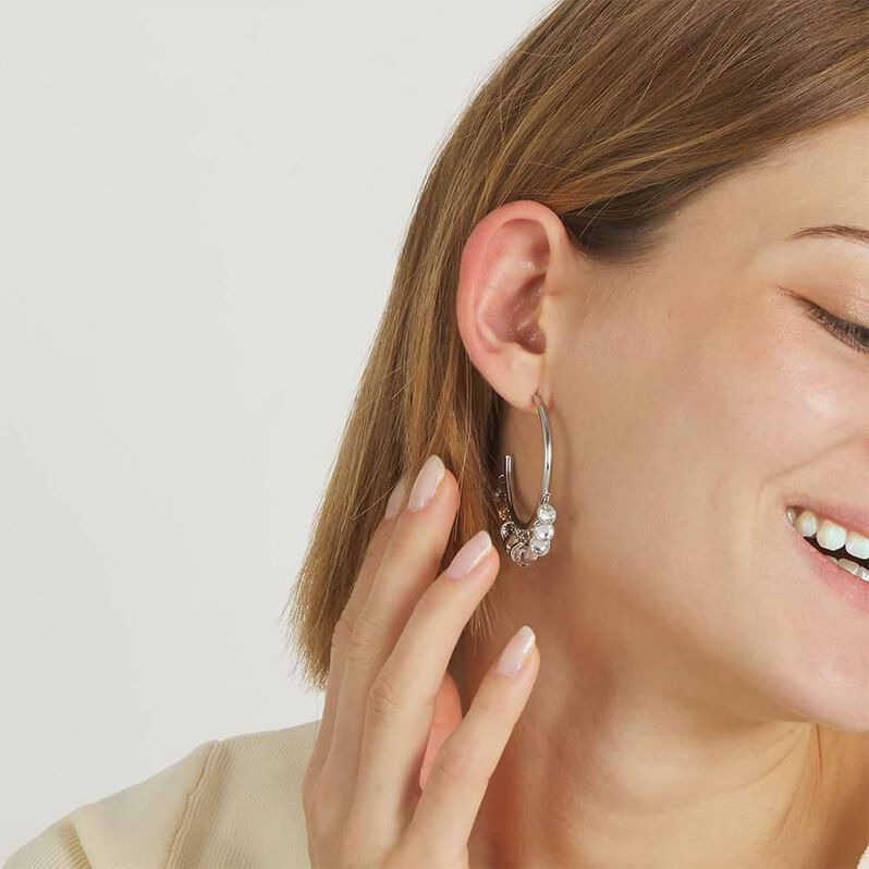 Orecchini a cerchio Lady Chic Wow Acciaio - Orecchini a Cerchio Donna | Stroili