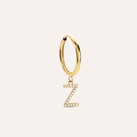 Mono Orecchino A Cerchio Toujours Oro Giallo Cubic Zirconia - Mono Orecchino Donna | Stroili