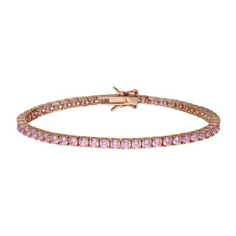 Bracciale Tennis Silver Rainbow Argento Rosa Cubic Zirconia - Bracciali Tennis Donna | Stroili