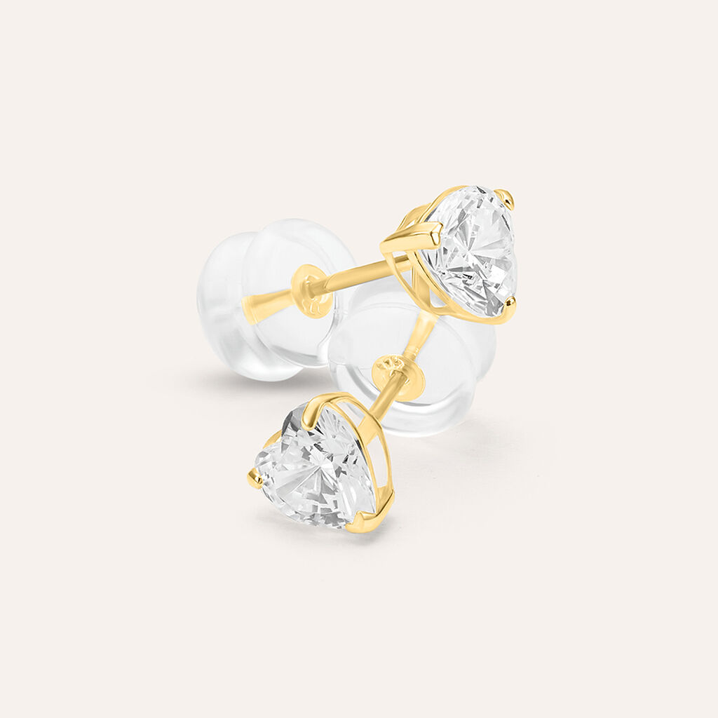 Orecchini Lobo Punto Luce Bon Ton Oro Giallo Cubic Zirconia - Orecchini a Lobo Donna | Stroili
