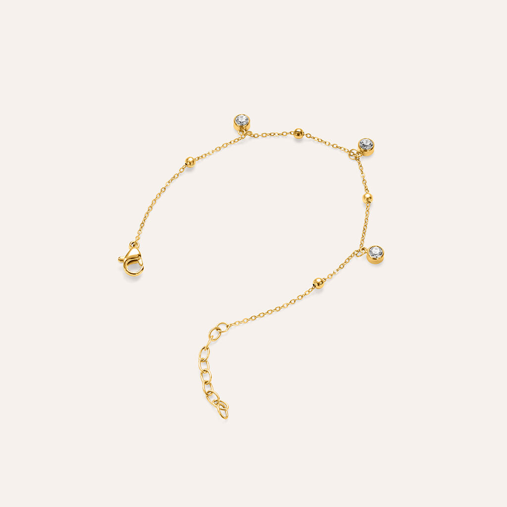 Bracciale Lady Chic Acciaio Dorato Cristallo - Bracciali Donna | Stroili