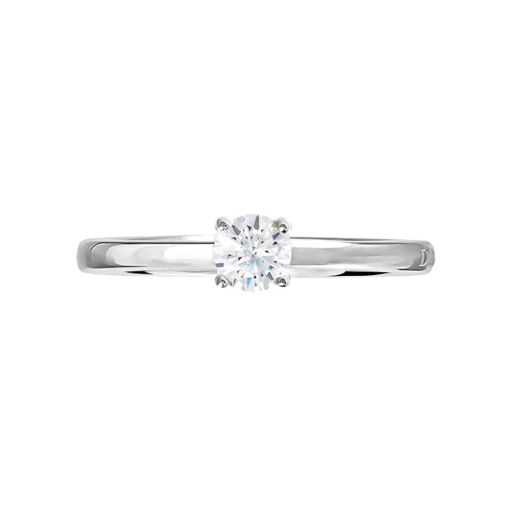 Anello Solitario Silver Elegance Argento Rodiato Cubic Zirconia 1662973 Stroili
