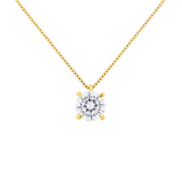 Collana Punto Luce Claire Oro Giallo Cubic Zirconia