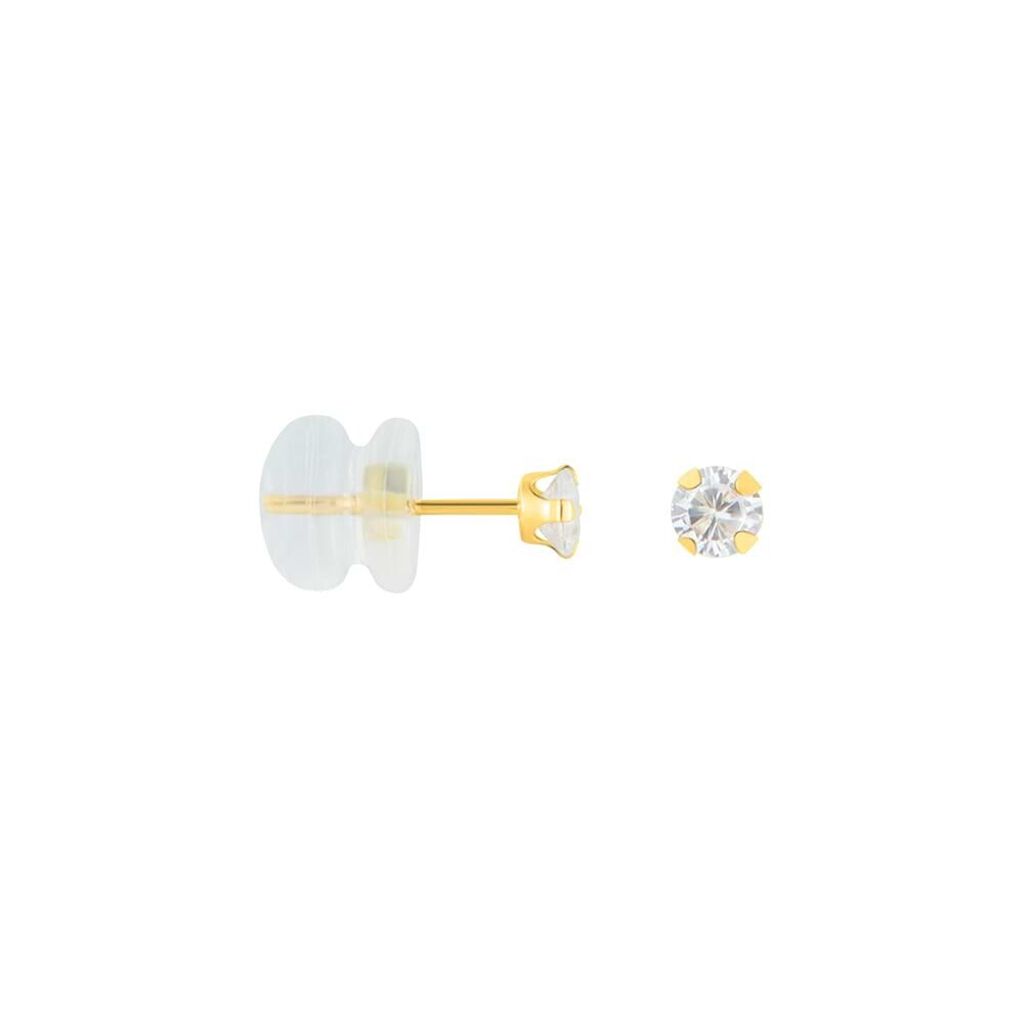 Orecchini Lobo Punto Luce Bon Ton Oro Giallo Cubic Zirconia - Orecchini a Lobo Donna | Stroili