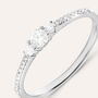 Anello Trilogy Grace Oro Bianco Diamante
