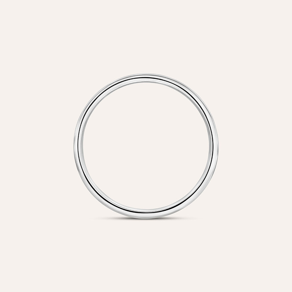 Fede Classica 4 mm Argento Rodiato - Fedi Uomo | Stroili