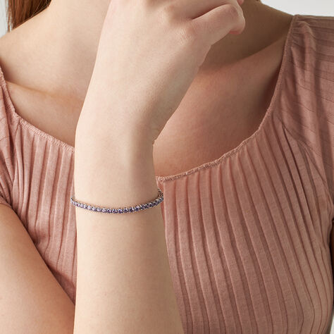 Bracciale Tennis Silver Rainbow Argento Rodiato Cubic Zirconia - Bracciali Tennis Donna | Stroili