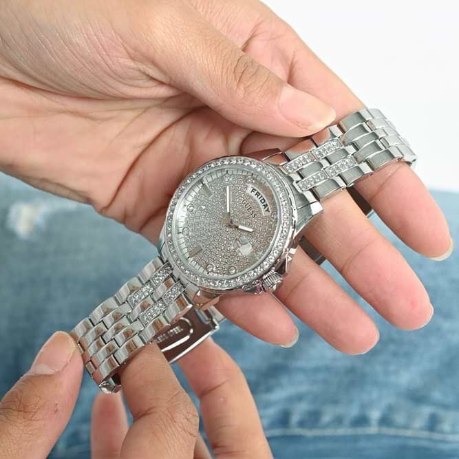 Orologio guess hotsell argento