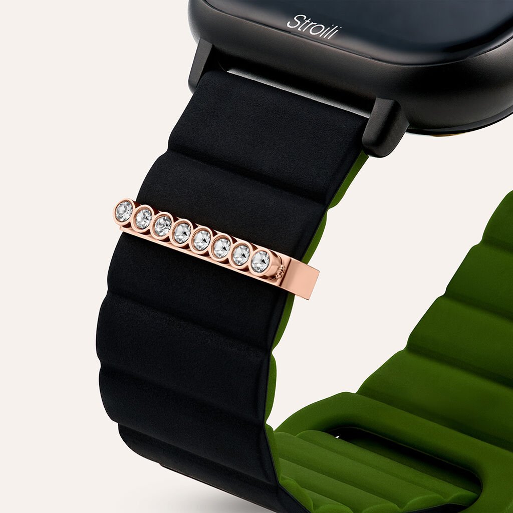Charm Cuore in Acciaio con Cristalli Bianchi Compatibile con Stroili Smartwatch Square - Stroili Donna | Stroili