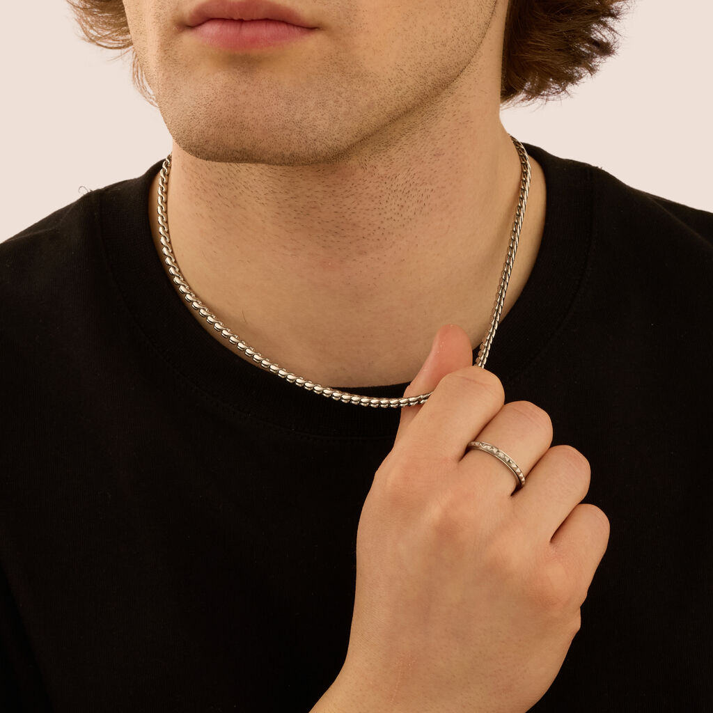 Collana Man Code Acciaio